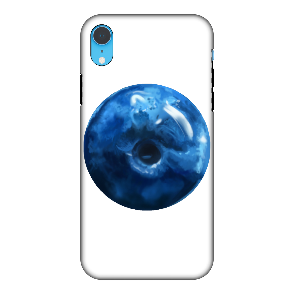 Blueberry Fully Printed Tough Phone Case showcasing vibrant blueberry design with dual-layer protection.