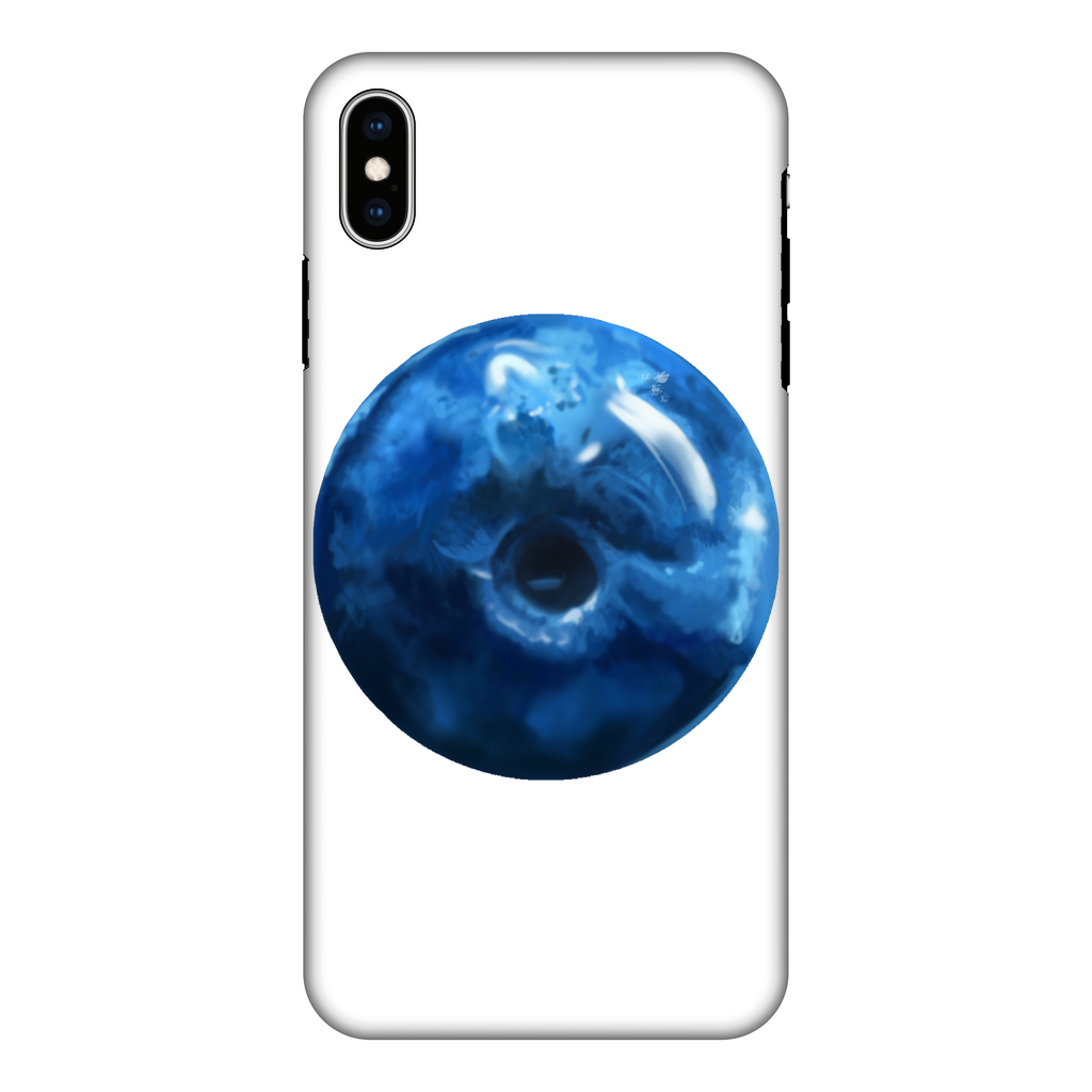 Blueberry Fully Printed Tough Phone Case showcasing vibrant blueberry design with dual-layer protection.