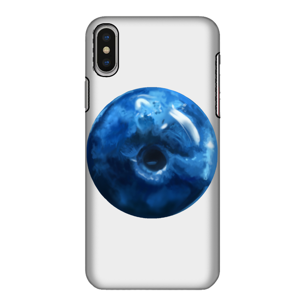 Blueberry Fully Printed Tough Phone Case showcasing vibrant blueberry design with dual-layer protection.