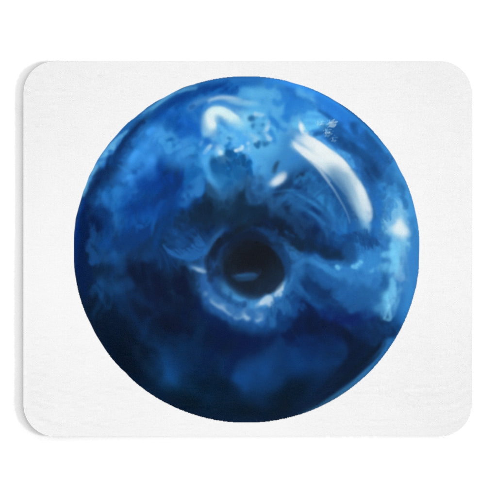 Blueberry Mouse Pad featuring a vibrant blueberry design on a smooth surface, ideal for enhancing desk aesthetics.