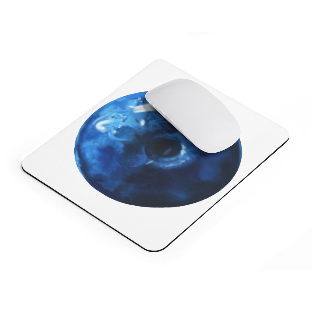 Blueberry Mouse Pad featuring a vibrant blueberry design on a smooth surface, ideal for enhancing desk aesthetics.