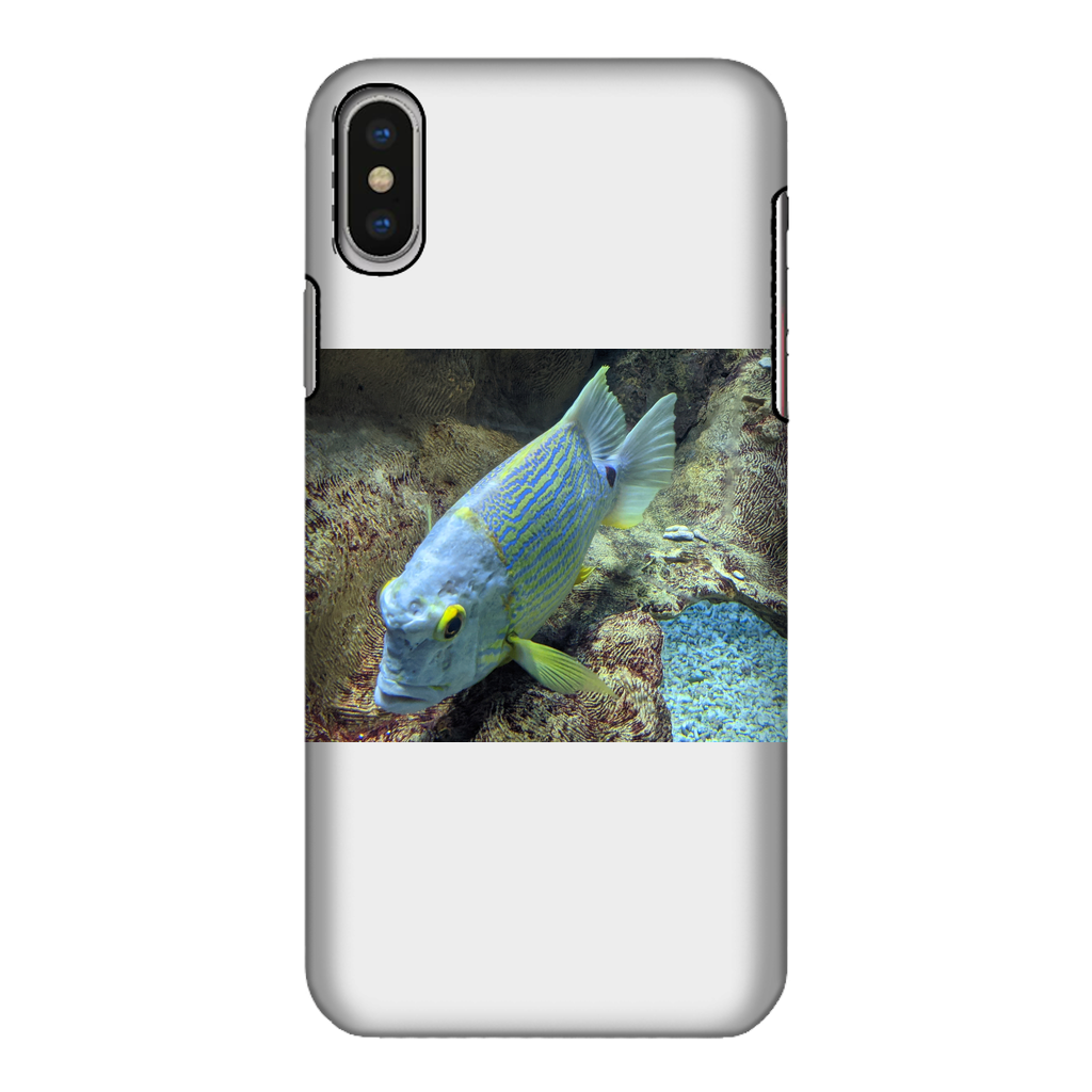 BlueYellowFish Fully Printed Tough Phone Case showcasing vibrant design and dual-layer protection.