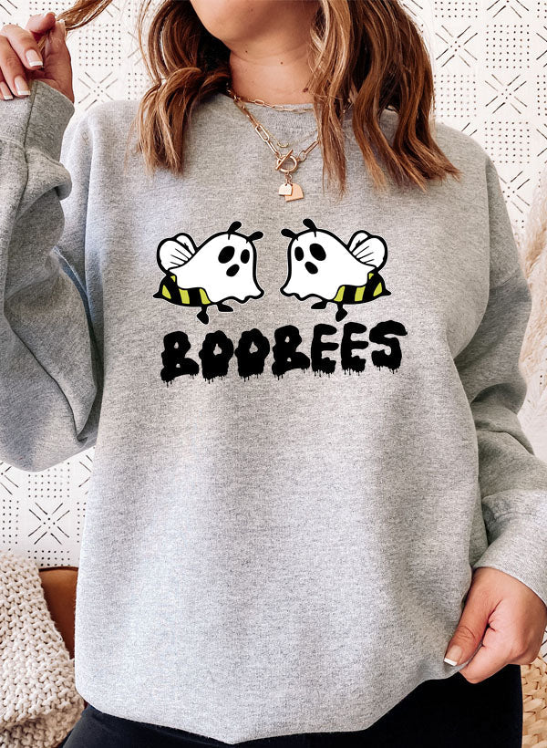 Boobees Sweat Shirt featuring unique artistic designs, made from soft cotton/poly fleece blend for comfort.