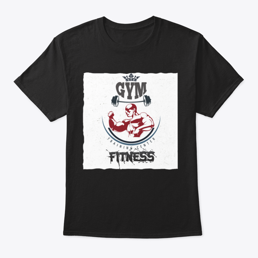 A comfortable Bodybuilder Gym Fitness Shirt made from 100% cotton, showcasing its classic fit and durable design.