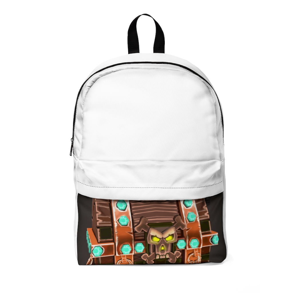 Bone Chest Unisex Classic Backpack in vibrant colors, showcasing its durable nylon material and adjustable straps.