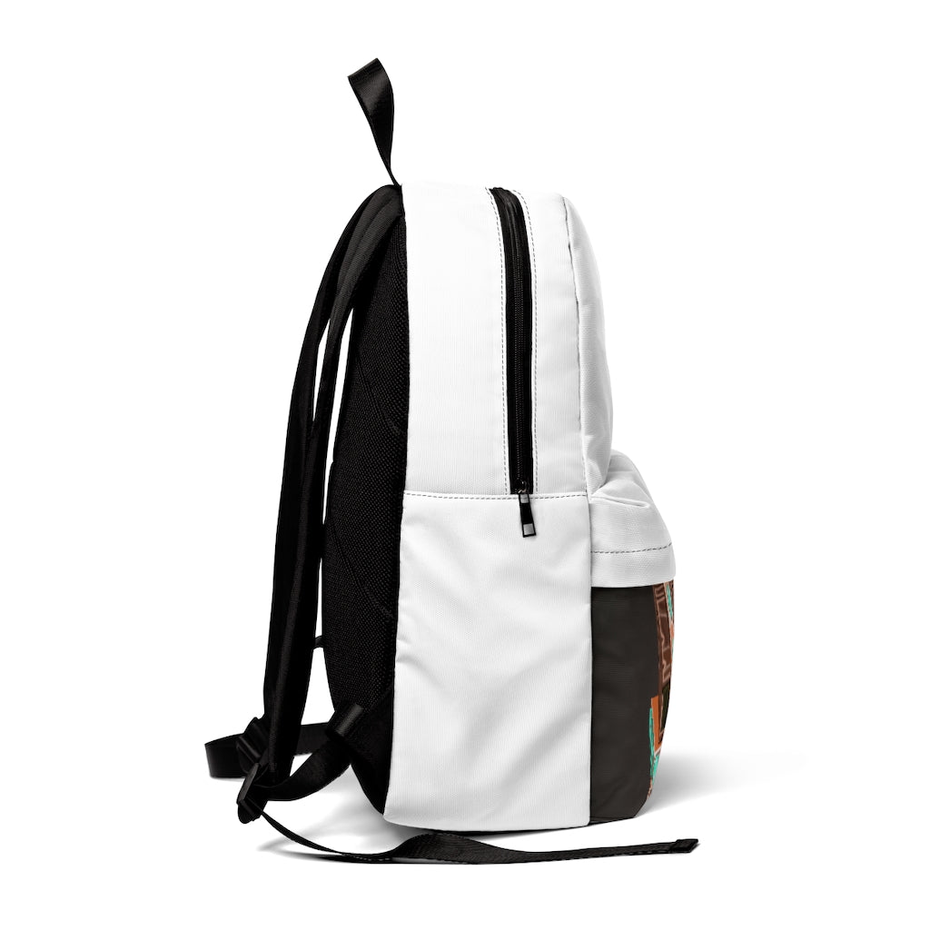 Bone Chest Unisex Classic Backpack in vibrant colors, showcasing its durable nylon material and adjustable straps.