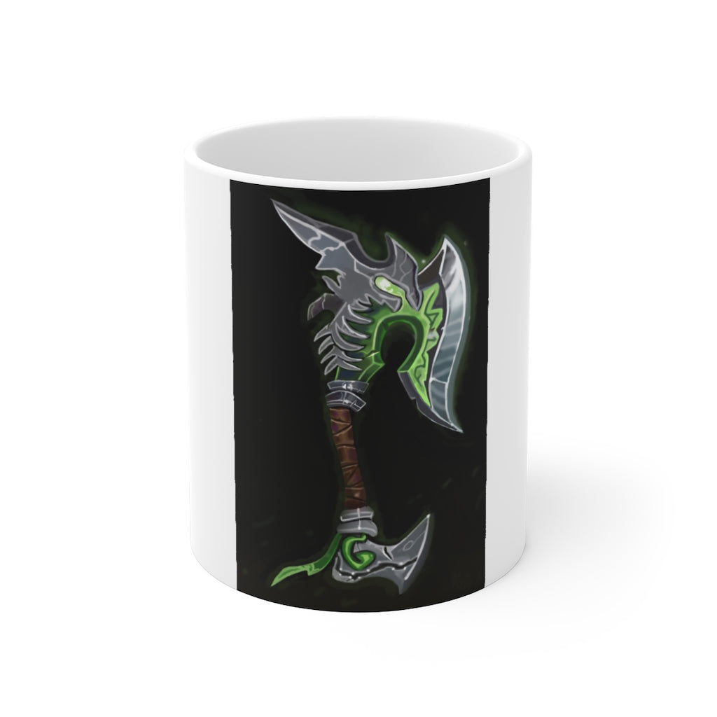 Bone Crusher Scythe Mug - Small 11oz with a scratch-resistant finish and easy-grip handle, perfect for daily use.