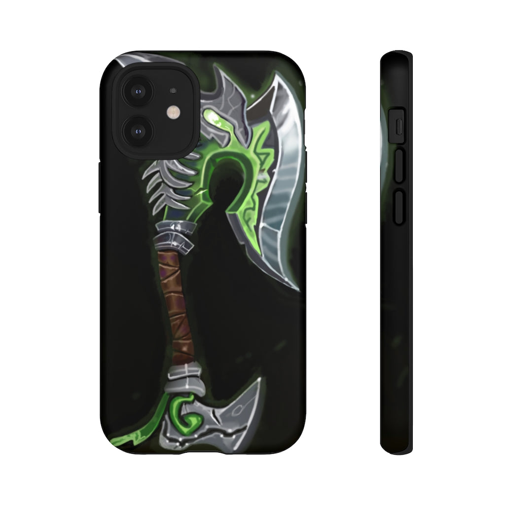 Bone Crusher Scythe Tough Case featuring a vibrant design with dual-layer protection for smartphones.