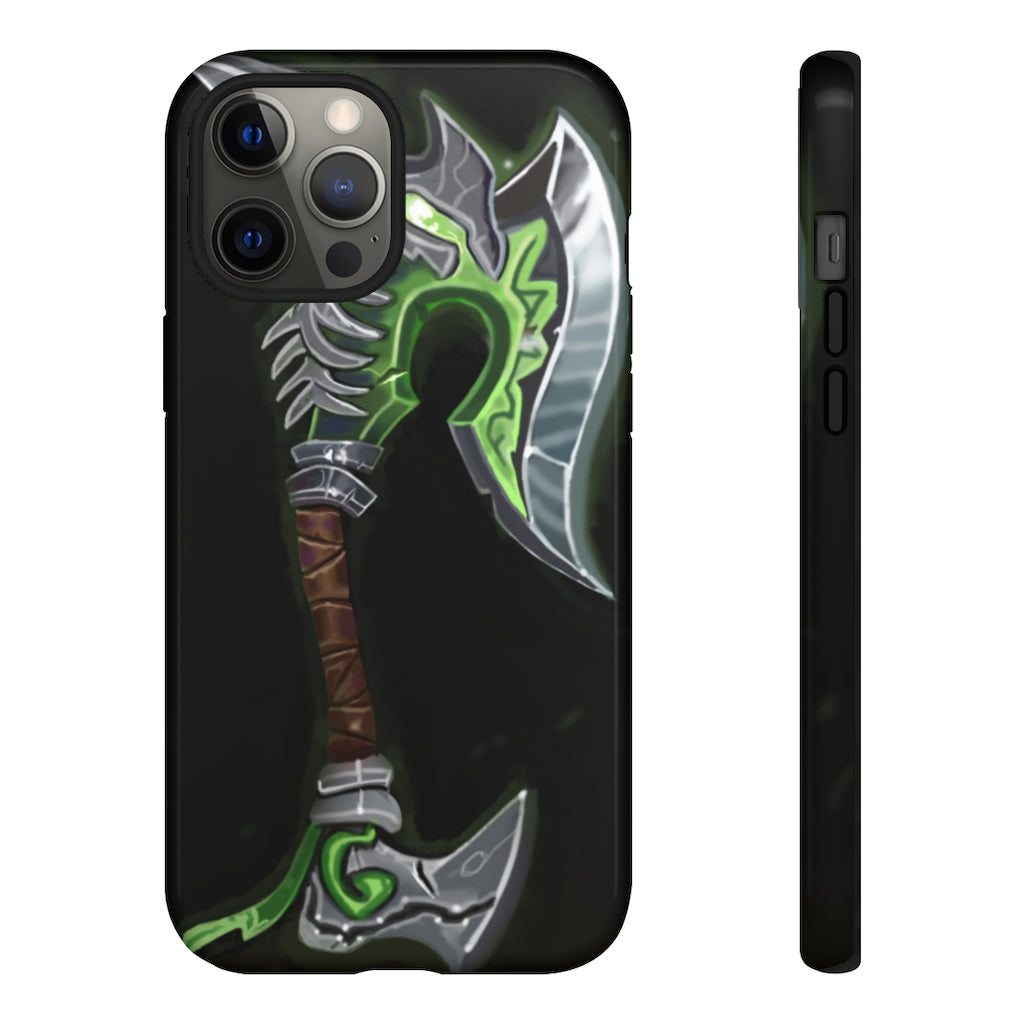 Bone Crusher Scythe Tough Case featuring a vibrant design with dual-layer protection for smartphones.