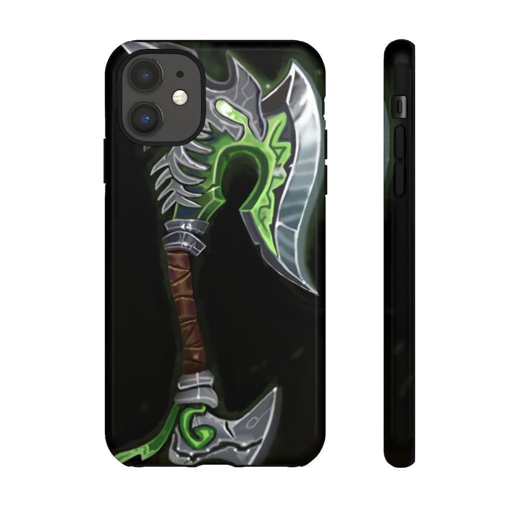 Bone Crusher Scythe Tough Case featuring a vibrant design with dual-layer protection for smartphones.