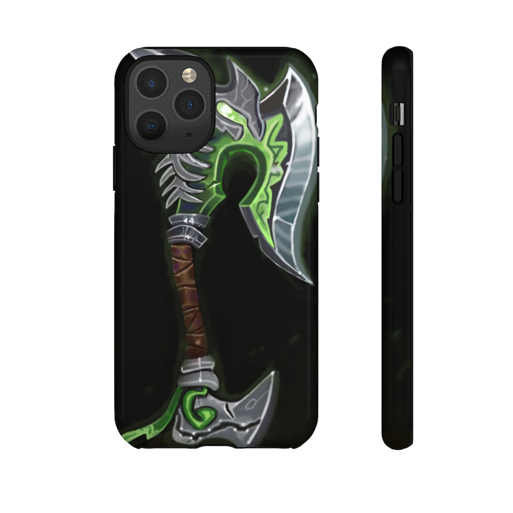 Bone Crusher Scythe Tough Case featuring a vibrant design with dual-layer protection for smartphones.