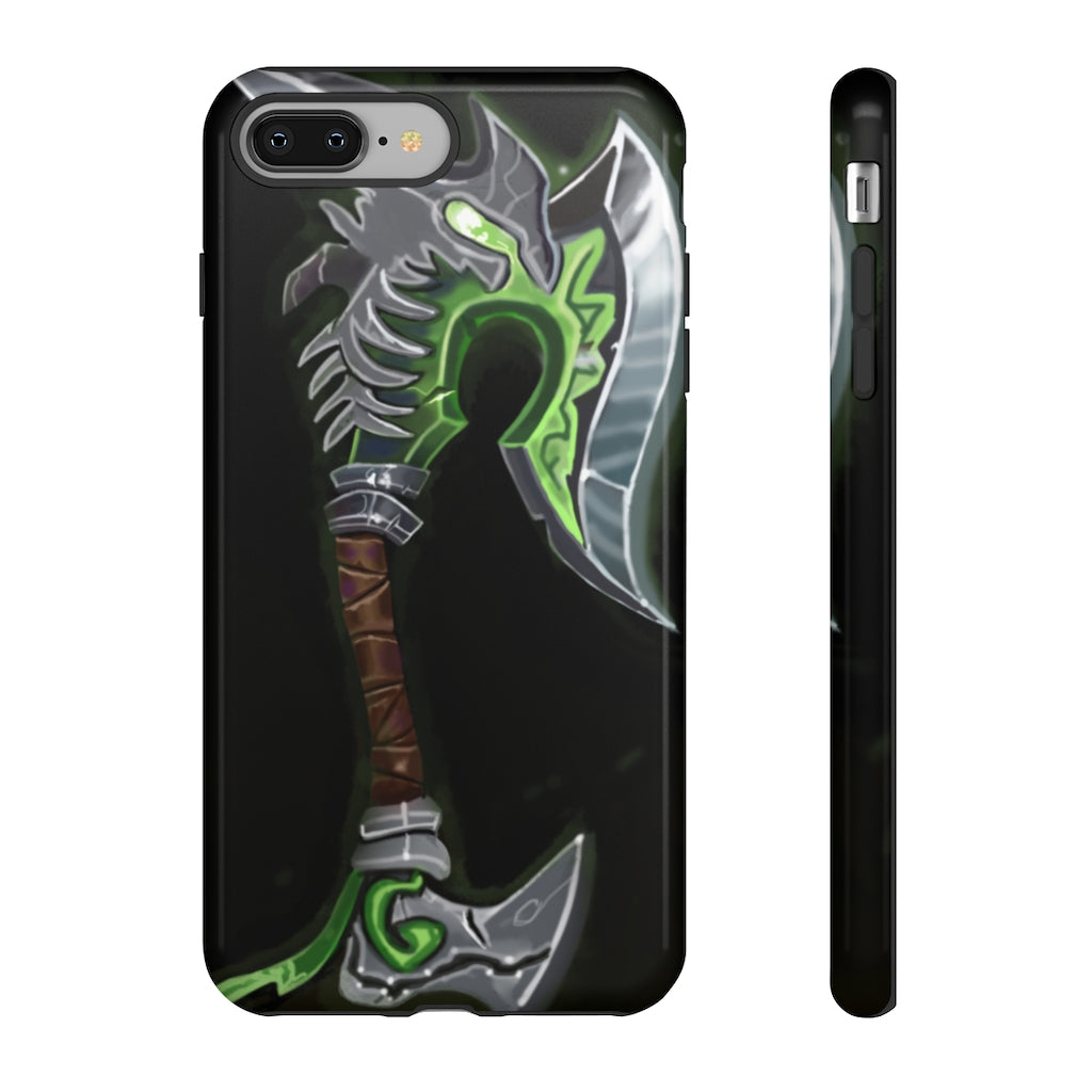 Bone Crusher Scythe Tough Case featuring a vibrant design with dual-layer protection for smartphones.