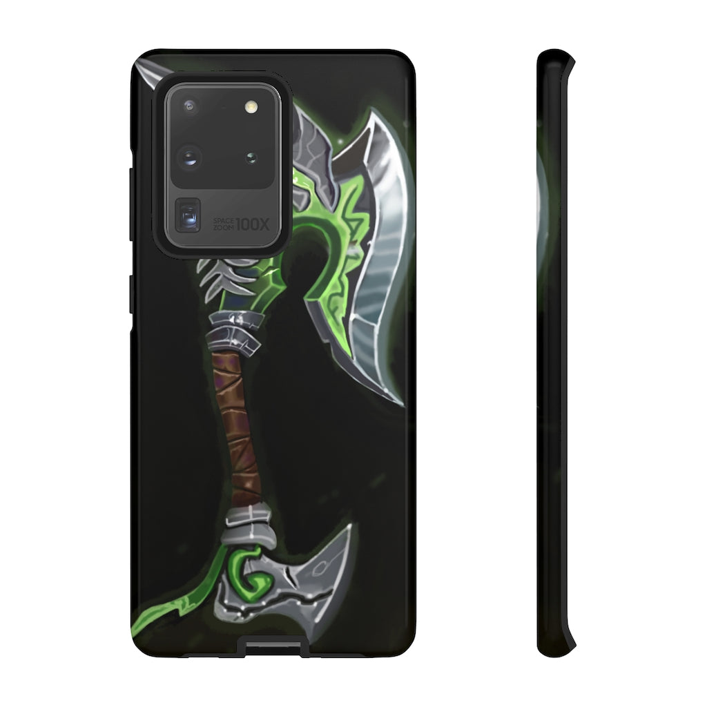 Bone Crusher Scythe Tough Case featuring a vibrant design with dual-layer protection for smartphones.