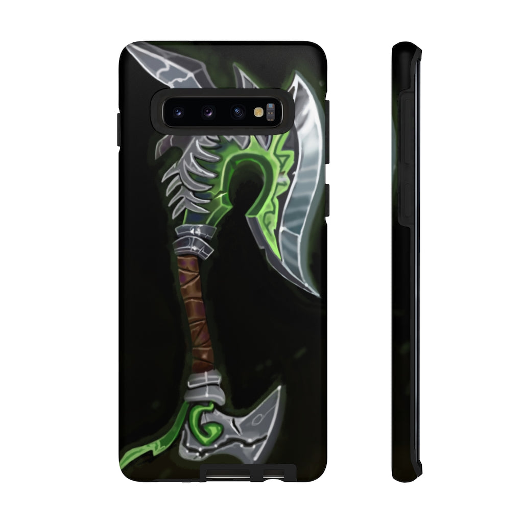 Bone Crusher Scythe Tough Case featuring a vibrant design with dual-layer protection for smartphones.