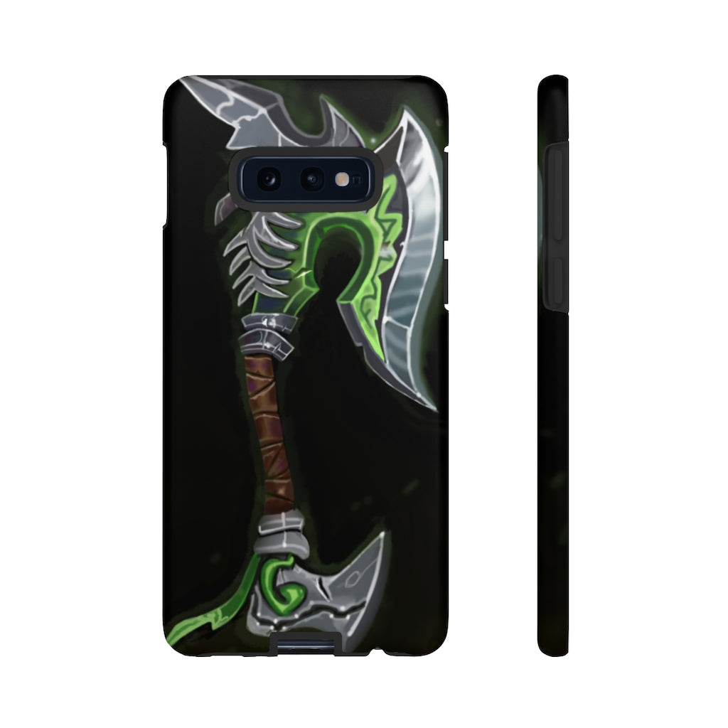 Bone Crusher Scythe Tough Case featuring a vibrant design with dual-layer protection for smartphones.