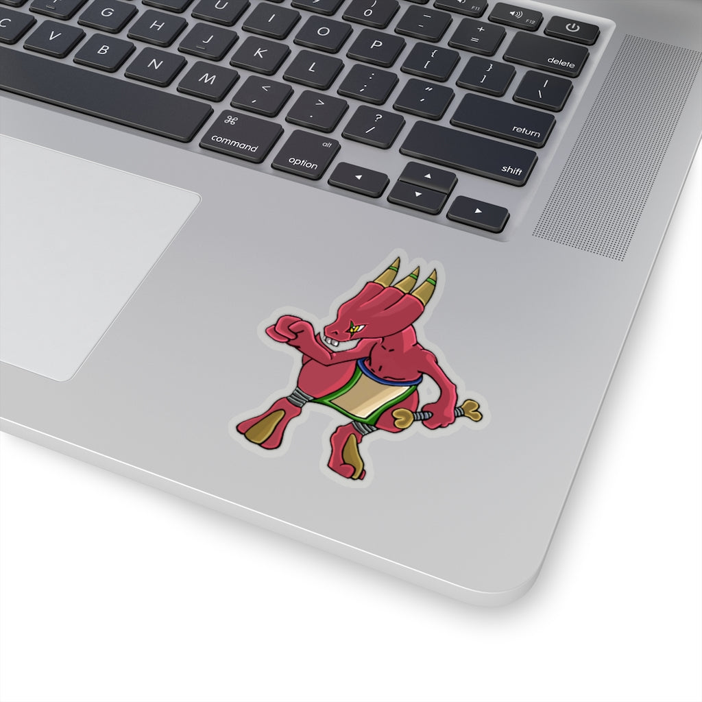 Bonegar Kiss-Cut Stickers showcasing various custom shapes and sizes on a white background.