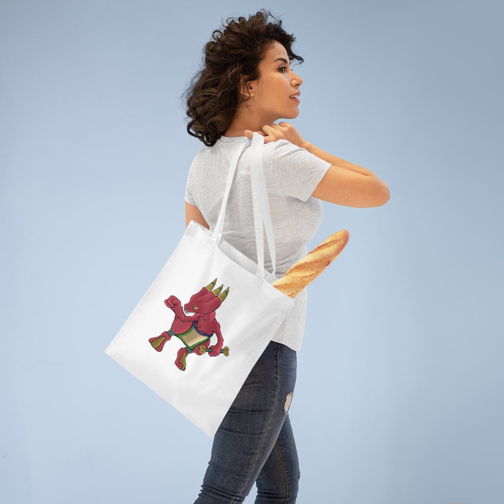 Bonegar Tote Bag made of 100% cotton with long handles and cross stitching, available in multiple colors.