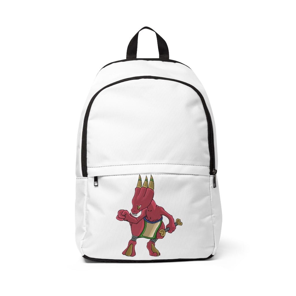 Bonegar Unisex Fabric Backpack in soft nylon, featuring adjustable straps and a padded back panel, perfect for school and travel.