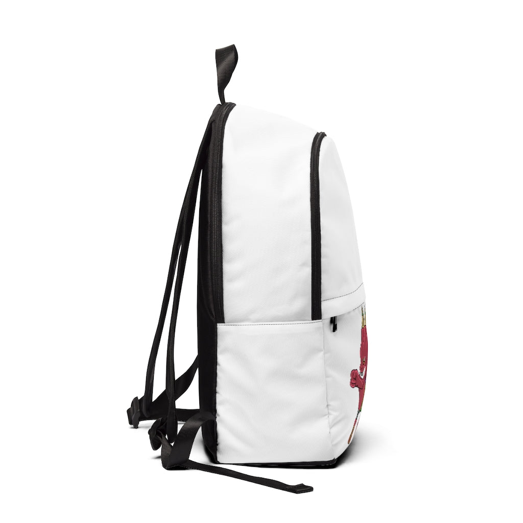 Bonegar Unisex Fabric Backpack in soft nylon, featuring adjustable straps and a padded back panel, perfect for school and travel.