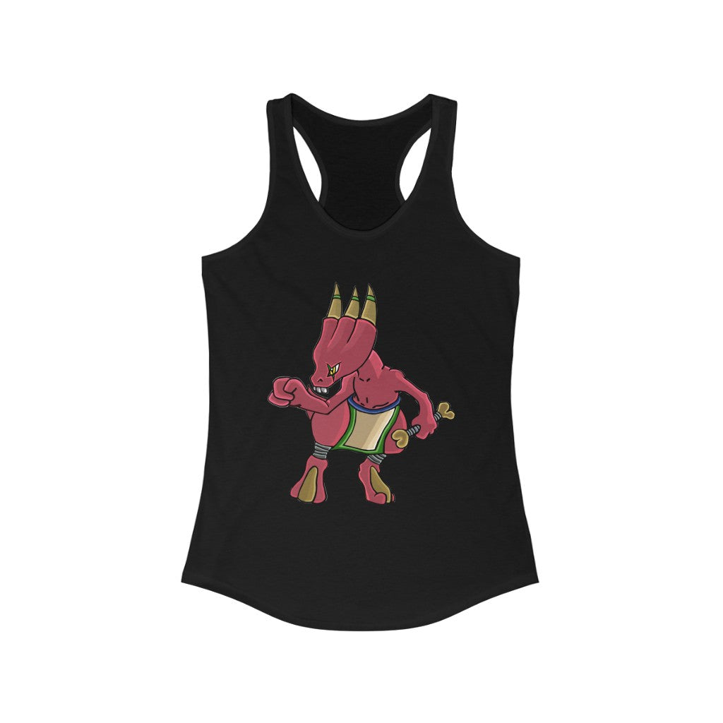 Bonegar Women's Ideal Racerback Tank in a stylish design, showcasing a slim fit and racerback cut, perfect for casual and active wear.