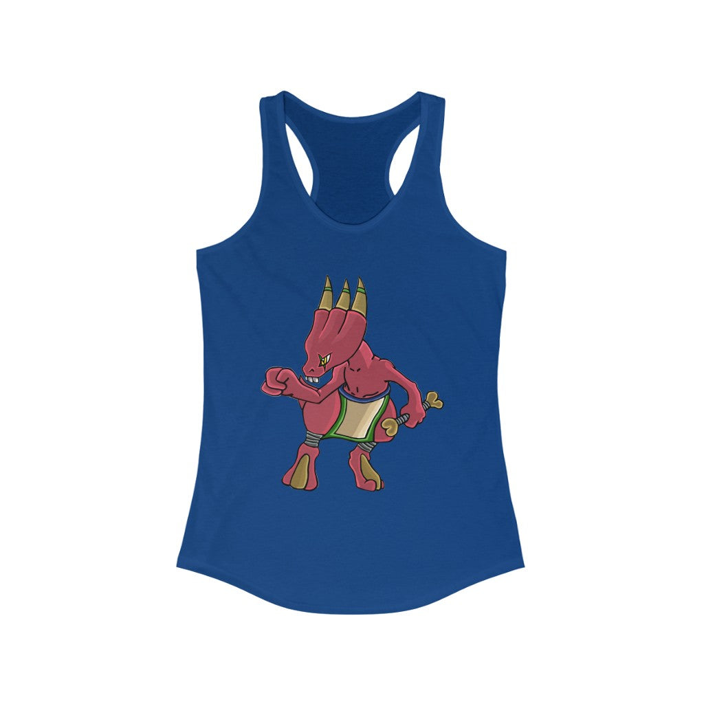 Bonegar Women's Ideal Racerback Tank in a stylish design, showcasing a slim fit and racerback cut, perfect for casual and active wear.