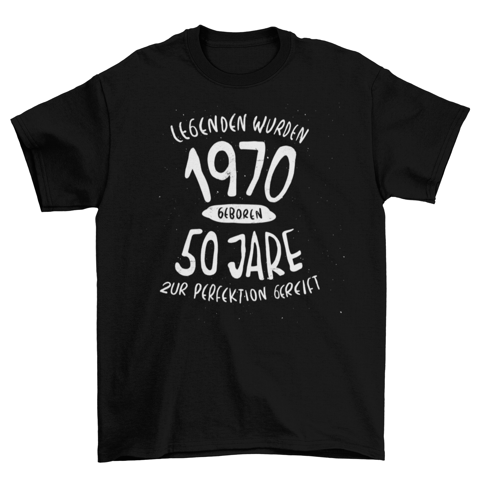 Born in 1970 German t-shirt featuring a stylish design with a meaningful quote celebrating 50 years of life.