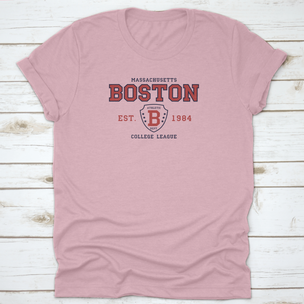 Boston, Massachusetts slogan typography t-shirt featuring a stylish design, made from high-quality cotton.