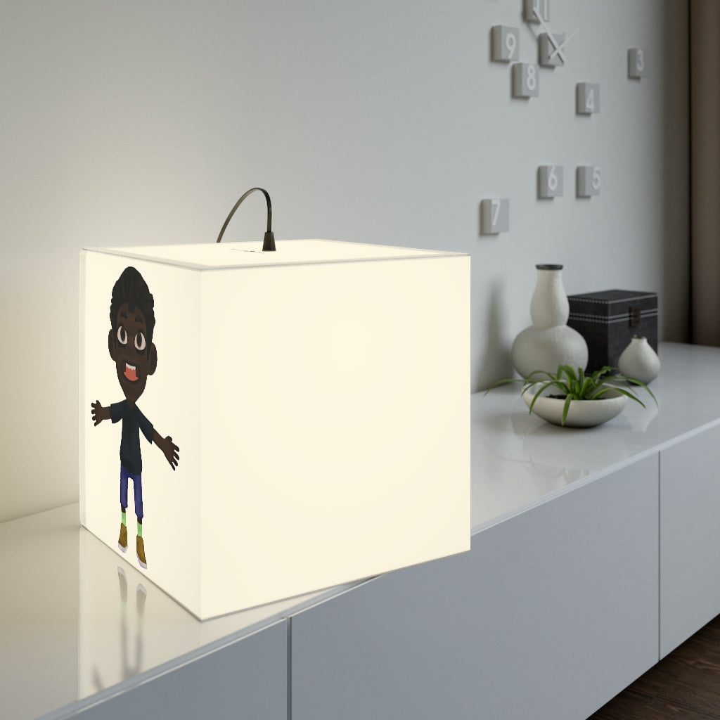 Boy Light Cube Lamp in two sizes, showcasing unique cube design and relaxing lighting.