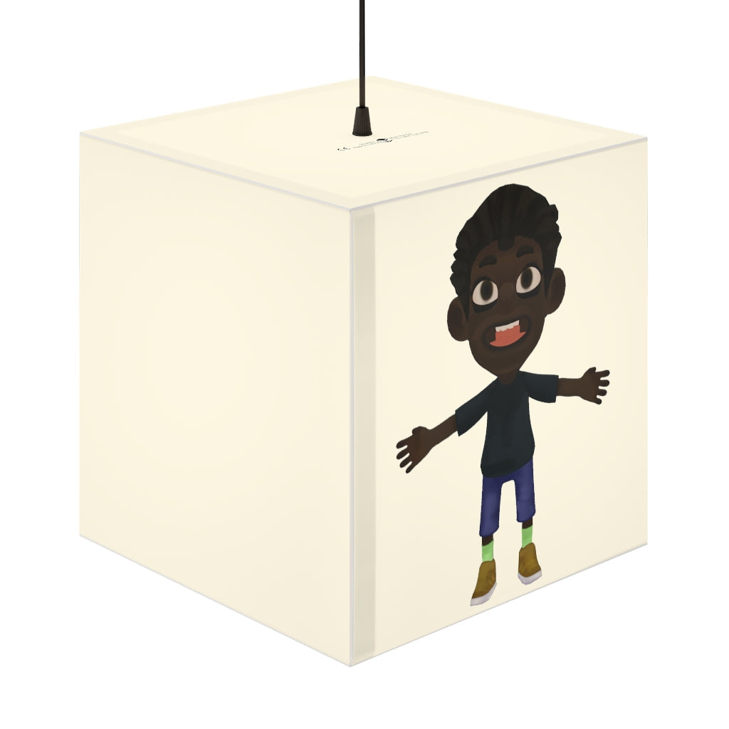 Boy Light Cube Lamp in two sizes, showcasing unique cube design and relaxing lighting.