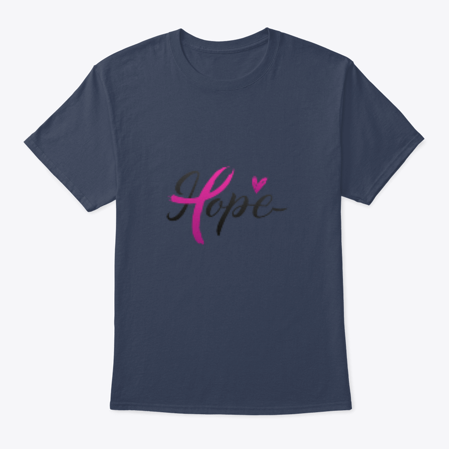 Breast Cancer Awareness Calligraphy Stroke Pink Ribbon apparel in pink, showcasing a stylish design and comfortable fit.