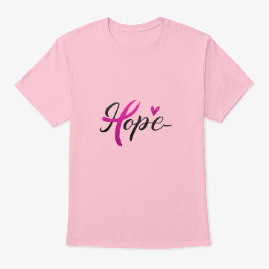 Breast Cancer Awareness Calligraphy Stroke Pink Ribbon apparel in pink, showcasing a stylish design and comfortable fit.