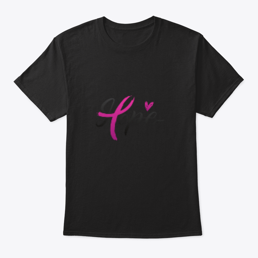 Breast Cancer Awareness Calligraphy Stroke Pink Ribbon apparel in pink, showcasing a stylish design and comfortable fit.