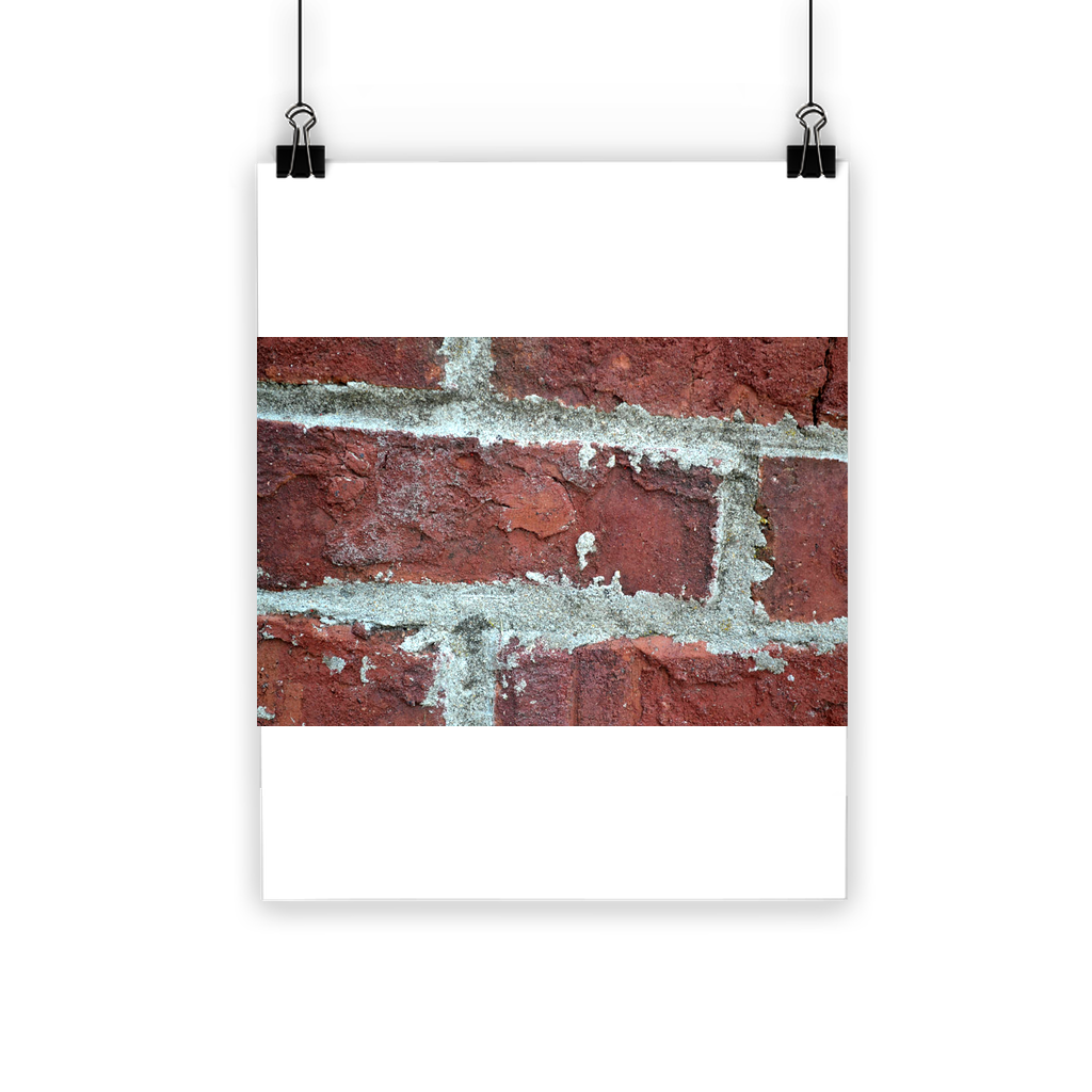 Bricks Classic Poster featuring vibrant colors and a semi-gloss finish, suitable for indoor and outdoor display.