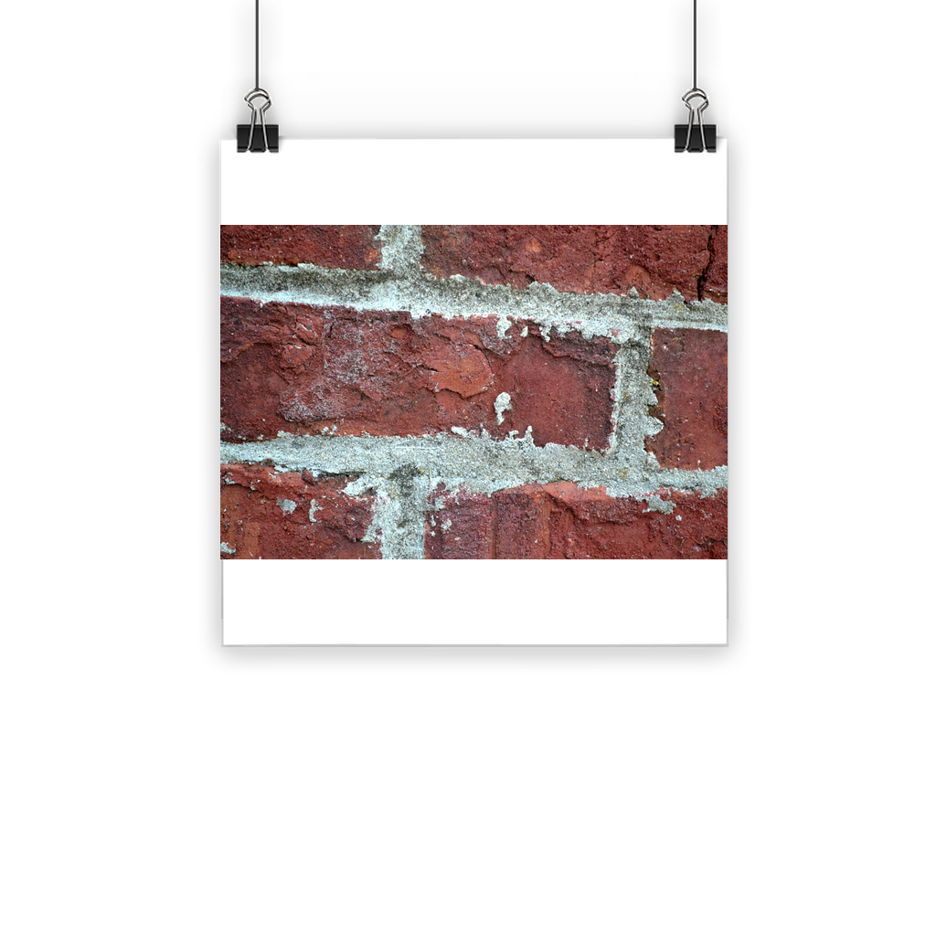 Bricks Classic Poster featuring vibrant colors and a semi-gloss finish, suitable for indoor and outdoor display.