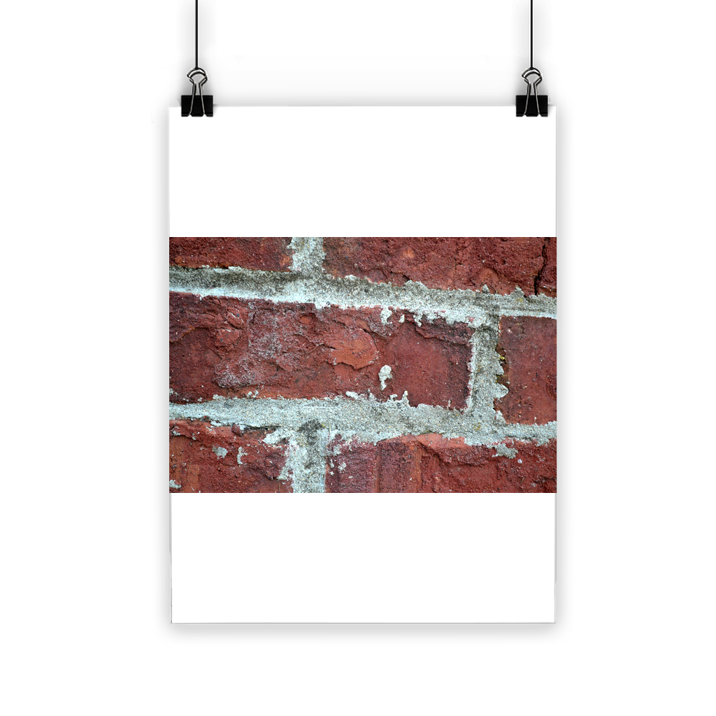 Bricks Classic Poster featuring vibrant colors and a semi-gloss finish, suitable for indoor and outdoor display.