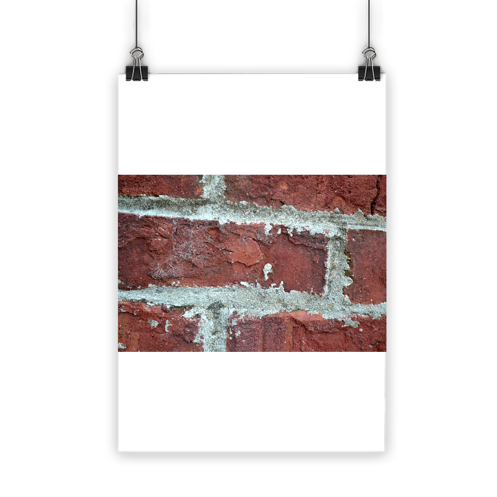 Bricks Classic Poster featuring vibrant colors and a semi-gloss finish, suitable for indoor and outdoor display.