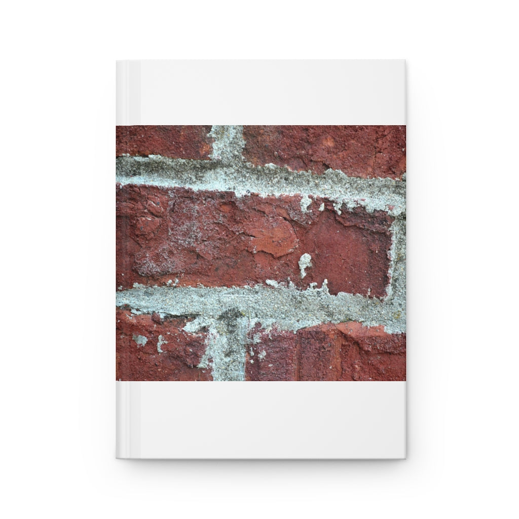 Bricks Hardcover Journal Matte with customizable cover and lined pages, showcasing a stylish matte finish.