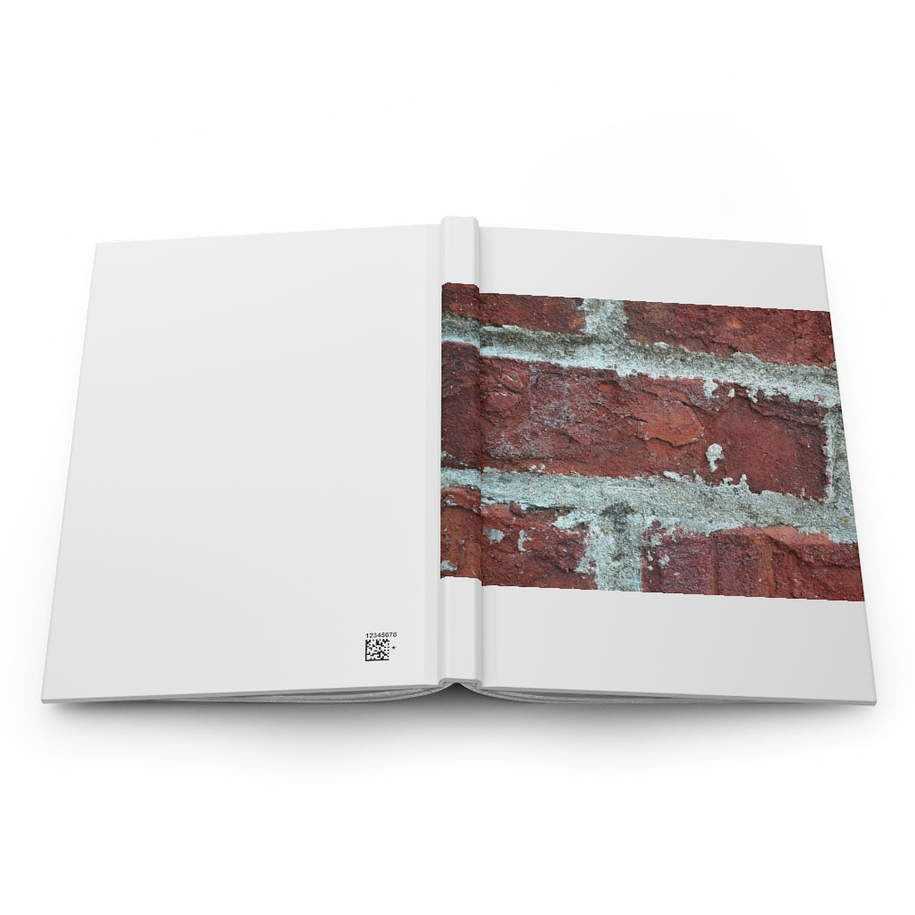 Bricks Hardcover Journal Matte with customizable cover and lined pages, showcasing a stylish matte finish.