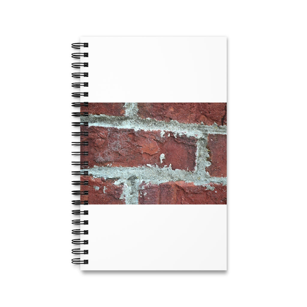 Bricks Spiral Journal featuring a colorful front cover and spiral binding, available in four styles including blank, dot grid, lined, and task.