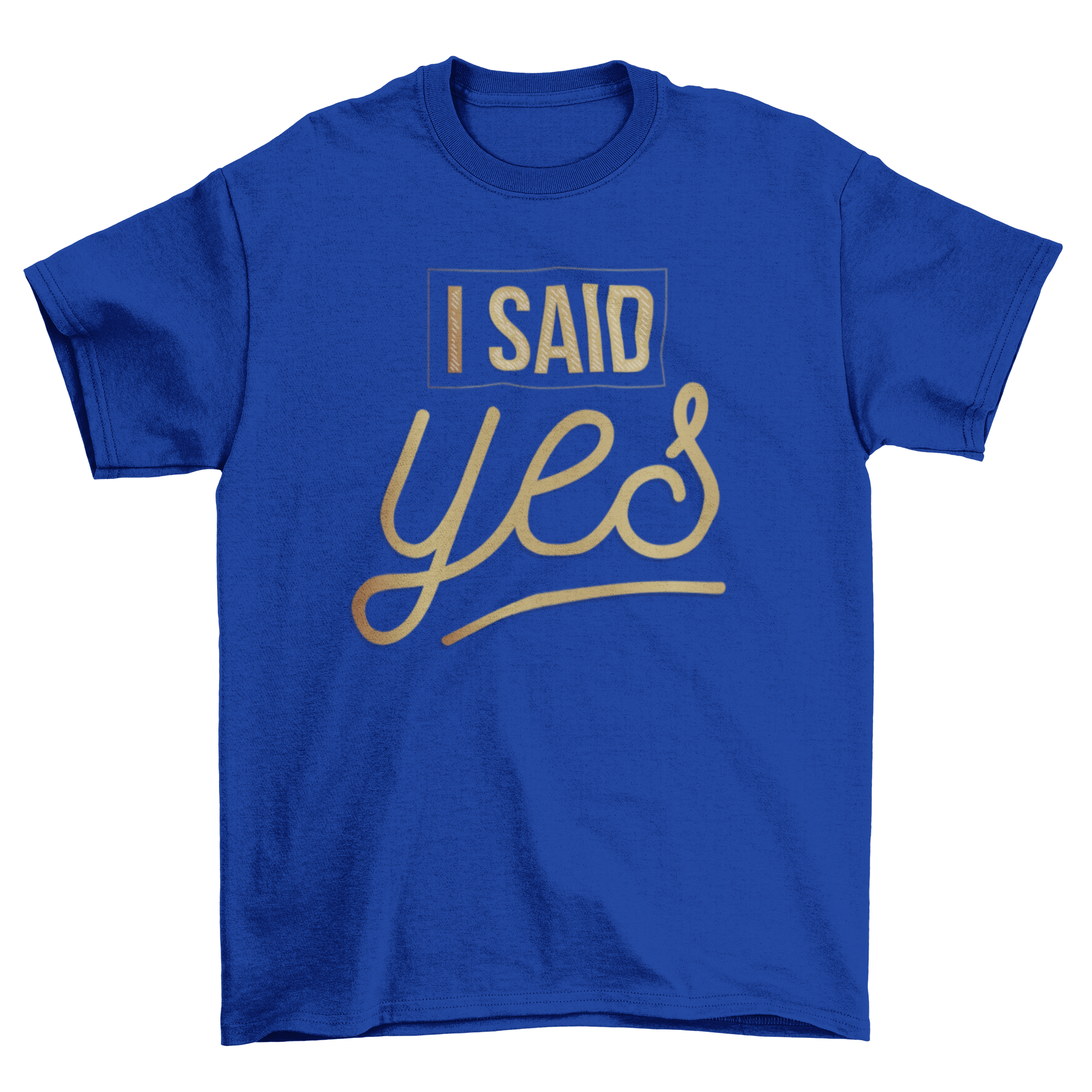 Bride Bachelorette T-shirt featuring 'I SAID YES' design, perfect for celebrations.