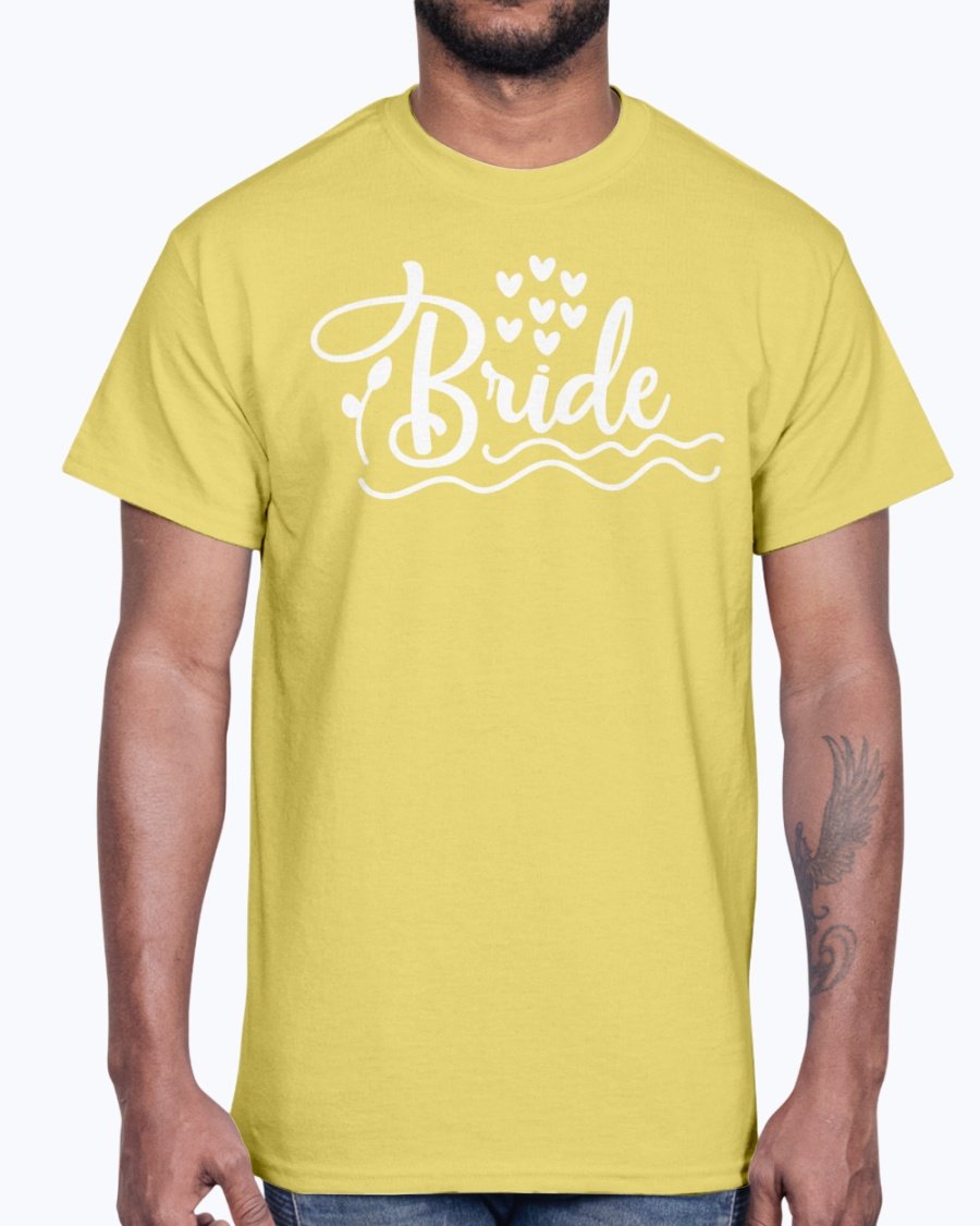 Bride Cotton Tee for bridal parties, featuring a classic fit and durable fabric.