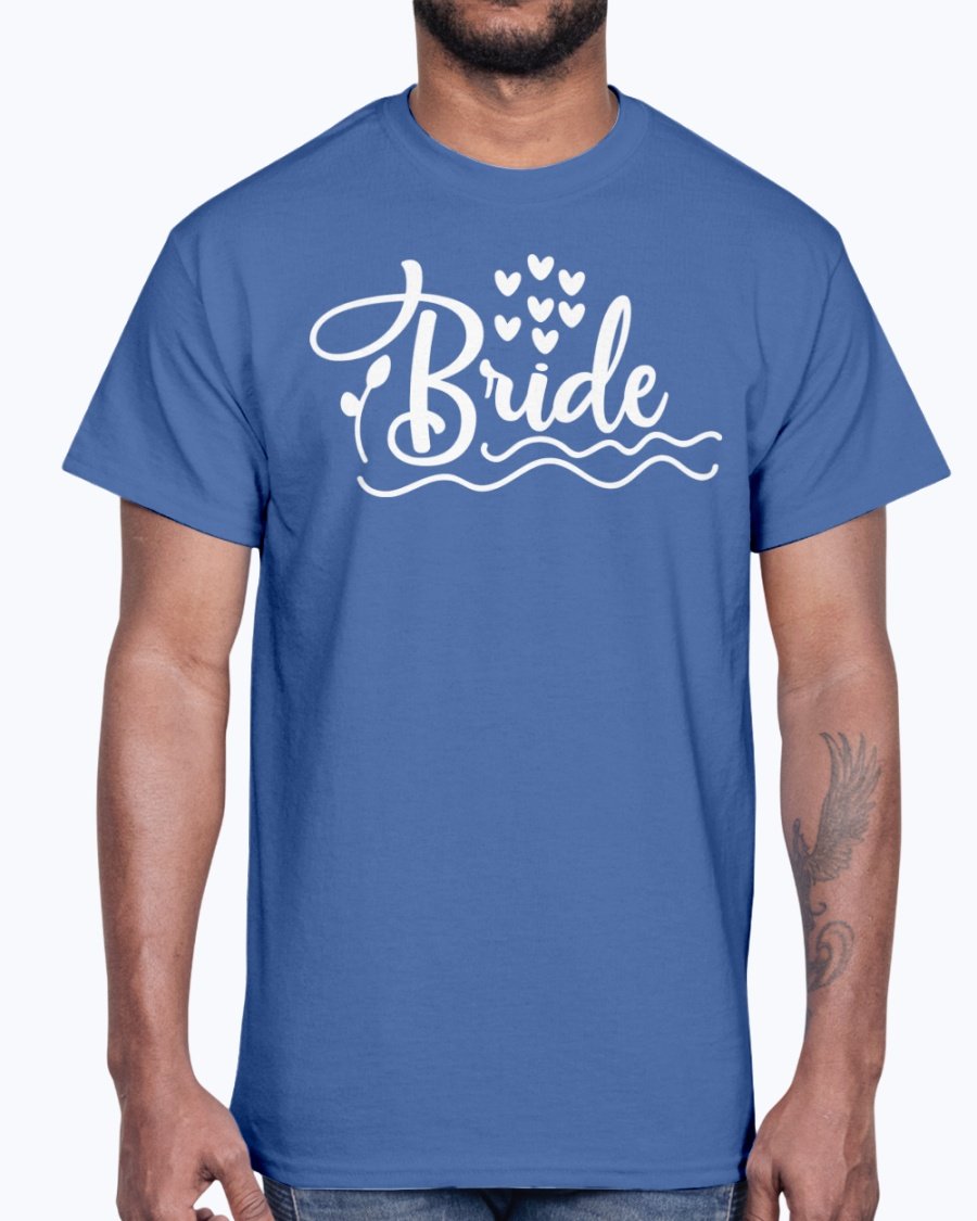 Bride Cotton Tee for bridal parties, featuring a classic fit and durable fabric.