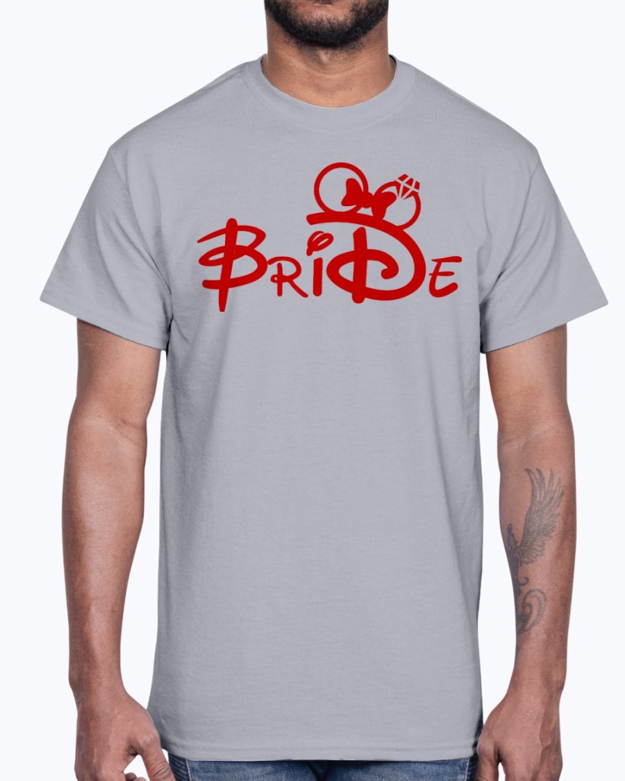 Bride Cotton Tee featuring elegant design for bridal parties, made from durable cotton blend.