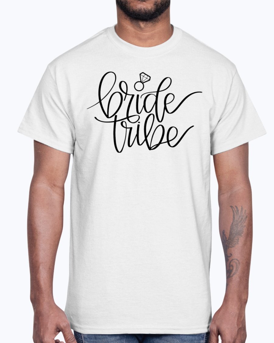 Bride Tribe Cotton Tee in various sizes and colors, showcasing its stylish design and comfortable fit.