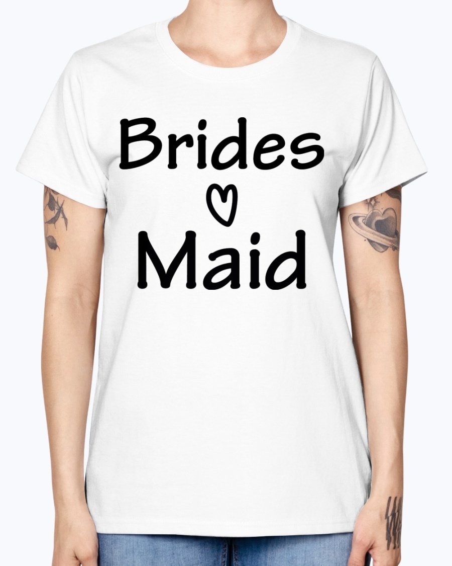 Bridesmaid Missy T-Shirt in various colors, showcasing its feminine scoop neck and cap sleeves, perfect for bridal parties.