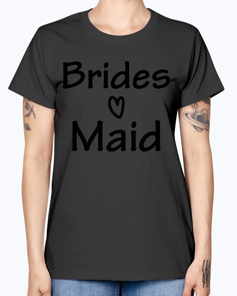 Bridesmaid Missy T-Shirt in various colors, showcasing its feminine scoop neck and cap sleeves, perfect for bridal parties.