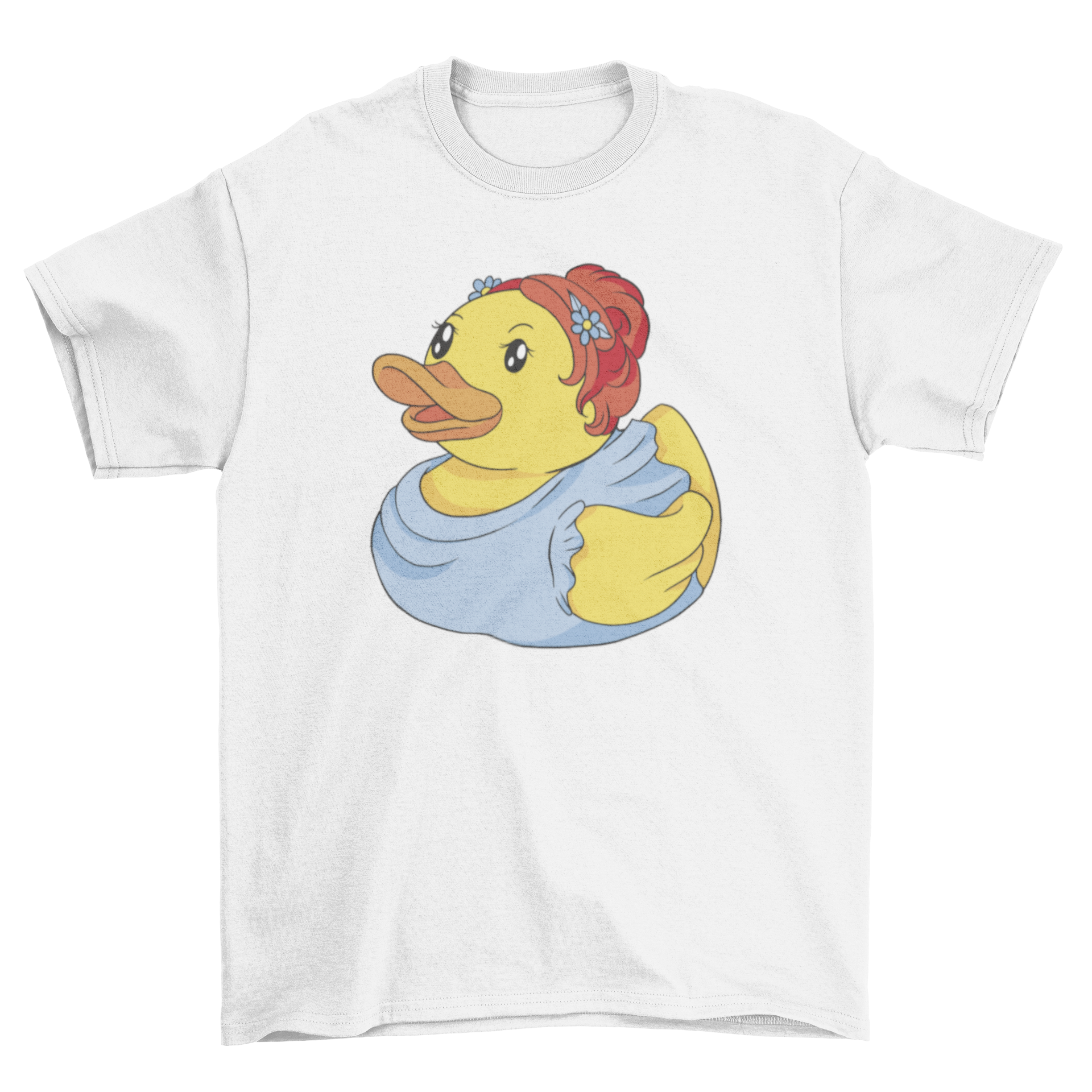 Bridesmaid rubber duck t-shirt featuring a playful duck design, perfect for bridal parties.