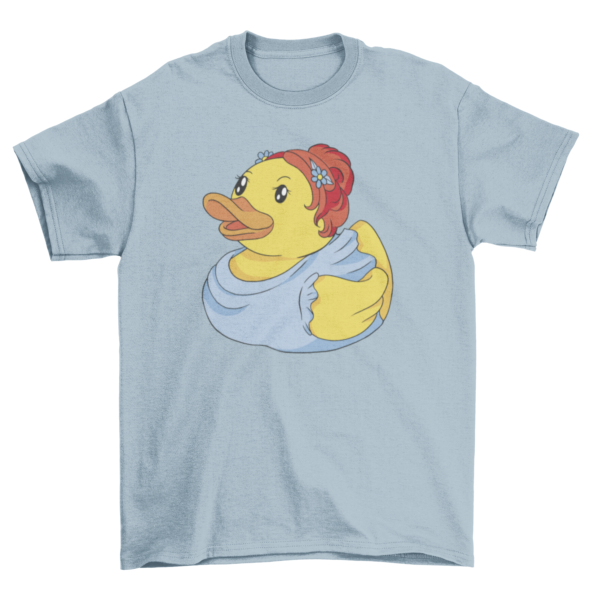 Bridesmaid rubber duck t-shirt featuring a playful duck design, perfect for bridal parties.