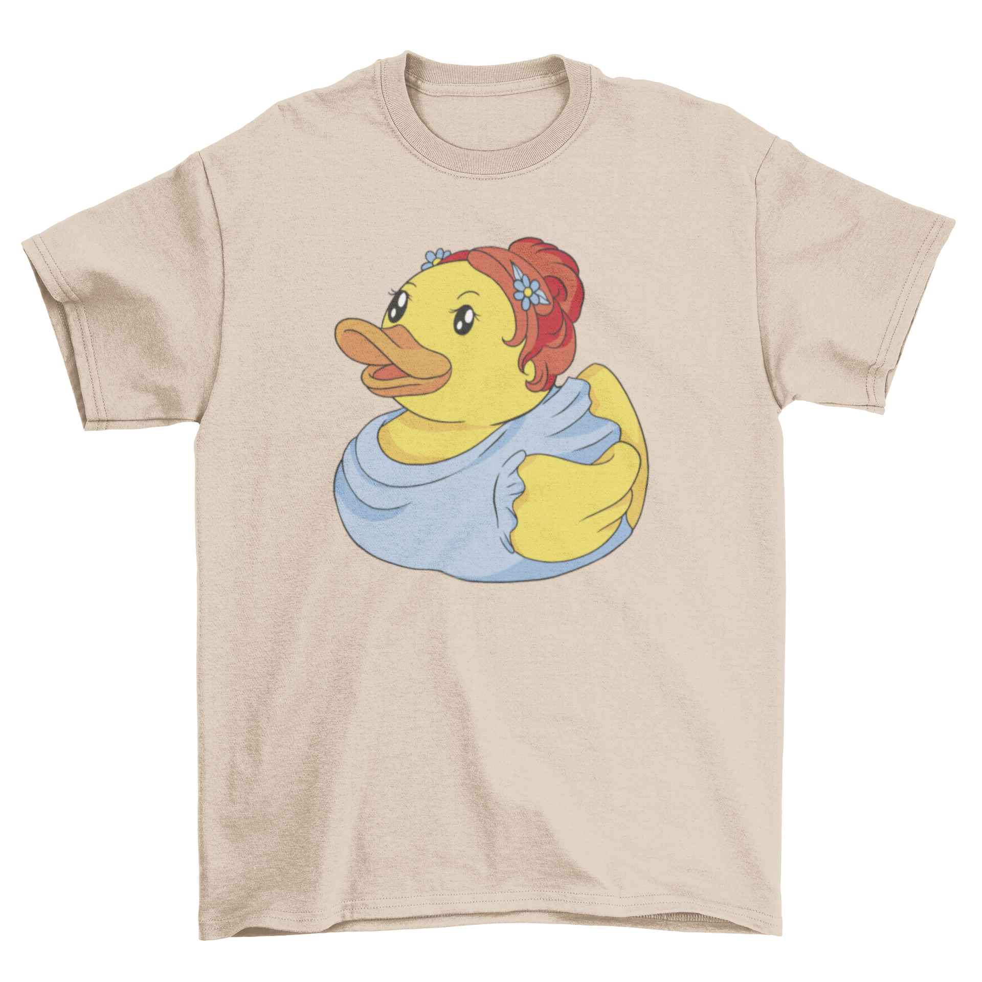 Bridesmaid rubber duck t-shirt featuring a playful duck design, perfect for bridal parties.