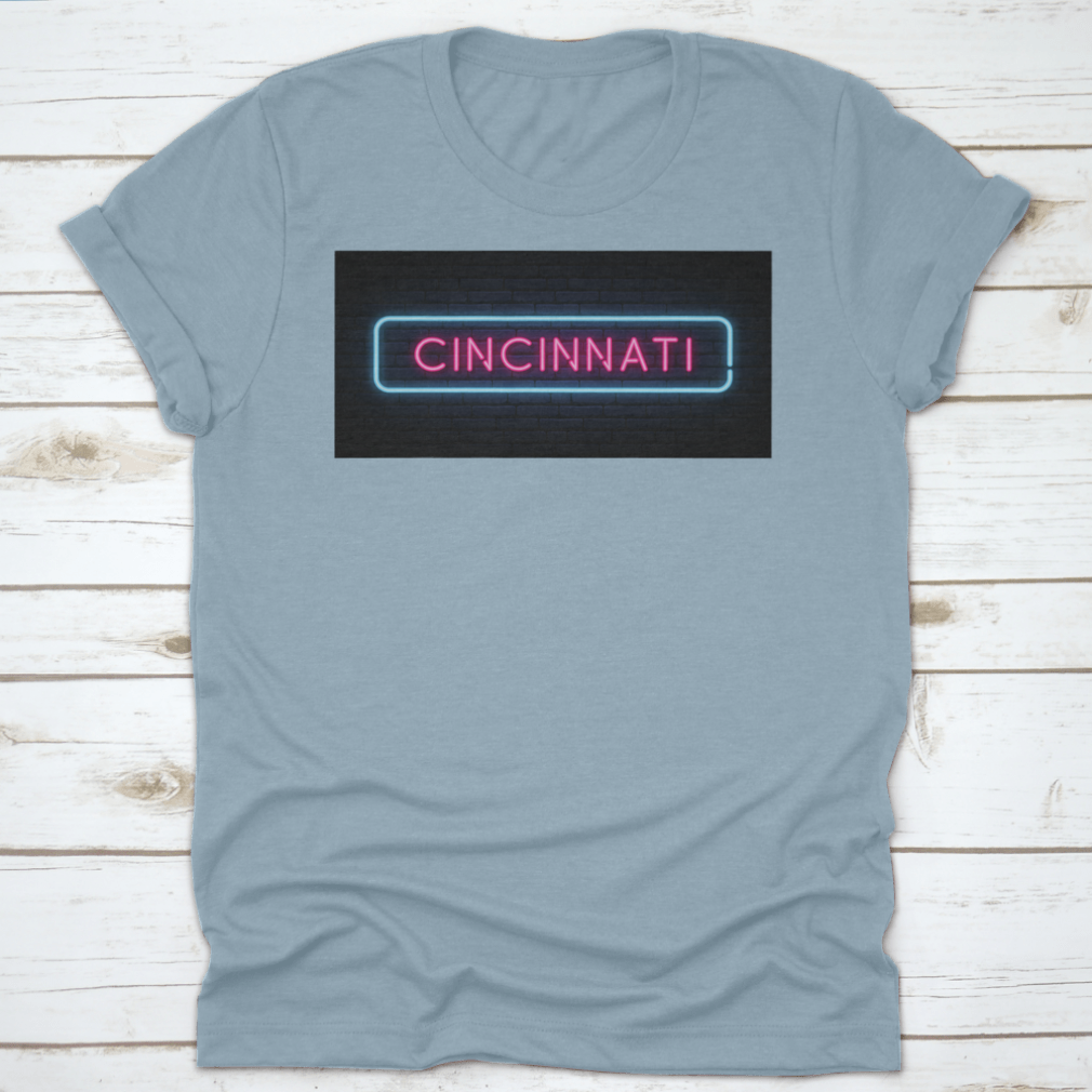 Cincinnati glowing neon sign vector featuring vibrant colors and stylish design, perfect for decor.